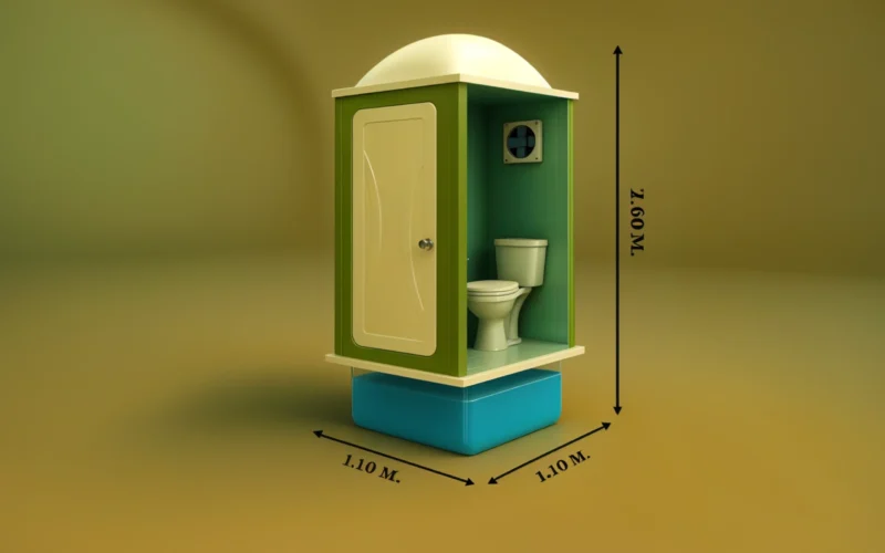 Field Toilet TES-TL07-Model โมเดล ห้องน้ำไฟเบอร์กลาส