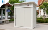 ห้องน้ำคนพิการสำเร็จรูป Easy Toilet รุ่น TEH-TL21 ประตูบานเลื่อน ติดตั้งในพื้นที่สาธารณะ