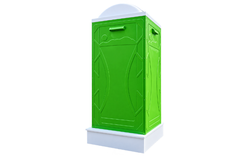 fiberglass-toilet-tl07-behind ห้องน้ำไฟเบอร์กลาส TL07 มุมด้านหลังผนังไฟเบอร์กลาสสีเขียว