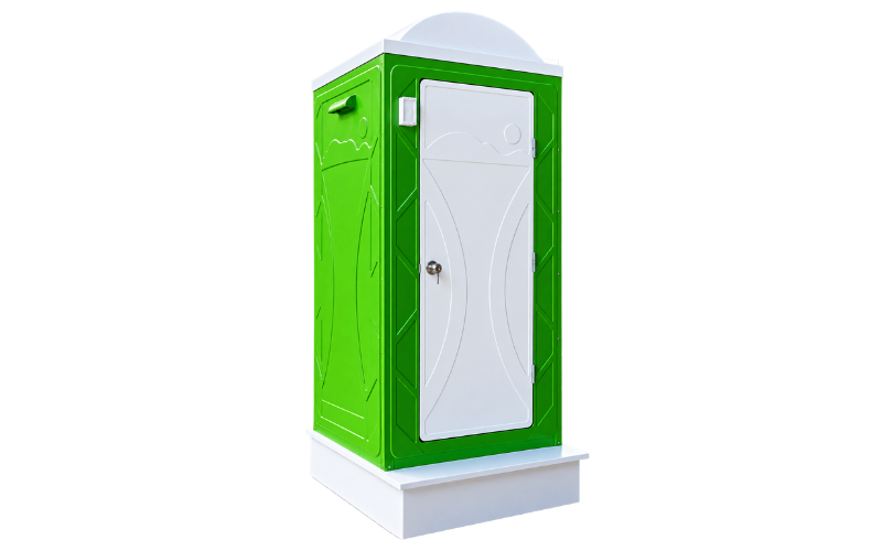 fiberglass-toilet-tl07-left ห้องน้ำไฟเบอร์กลาส TL07 มุมเฉียงซ้ายเห็นประตูและมือจับข้าง