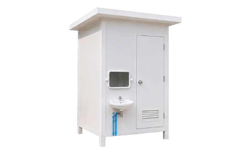 knockdown-toilet-TL05-1515-left-view ห้องน้ำน็อคดาวน์ TL05-1515 มุมมองซ้าย พร้อมอ่างล้างมือ