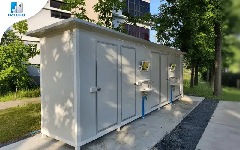 ห้องน้ำน็อคดาวน์ รุ่น TEH-TL08x5-1212 แบบ 5 ตู้แยก