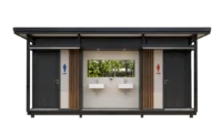 ห้องน้ำสำเร็จรูปธุรกิจ รุ่น TEH-TL32 ด้านหน้า