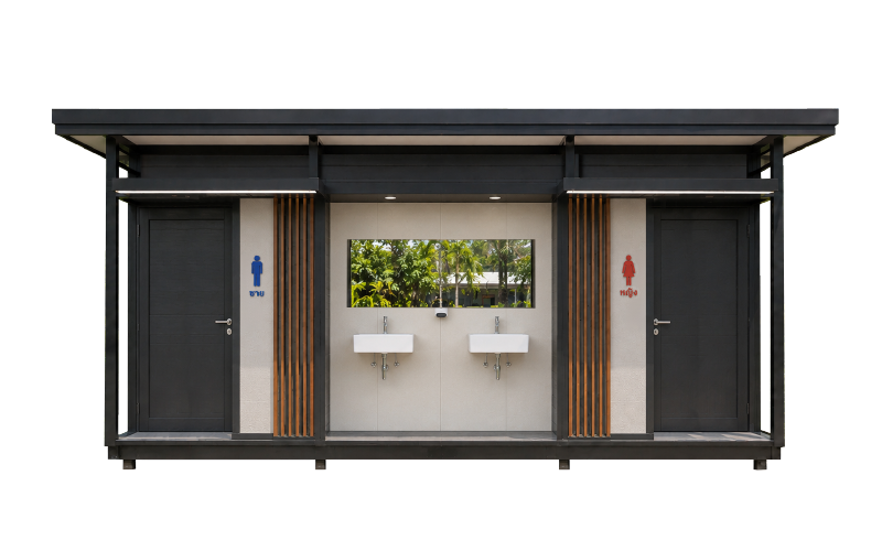 sme-toilet-TEH-TL32-front ห้องน้ำสำเร็จรูปธุรกิจ รุ่น TEH-TL32 ด้านหน้า