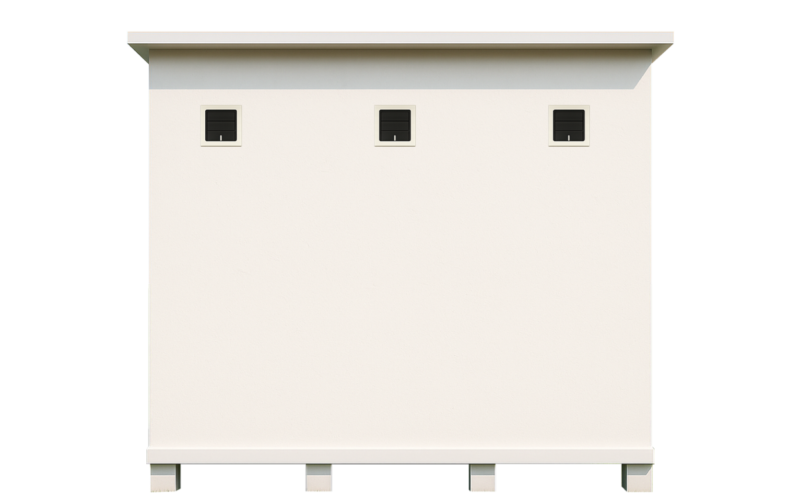 Prefab-Toilet-TL08x3-1212-behind ห้องน้ำน็อคดาวน์ รุ่น TEH-TL08x3-1212 ด้านหลัง