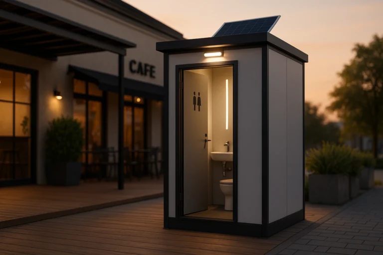 ห้องน้ำน็อคดาวน์ Smart Toilet ประหยัดพลังงาน