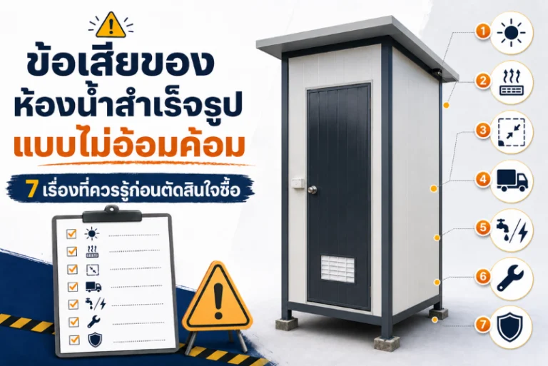 ข้อเสียของห้องน้ำสำเร็จรูป