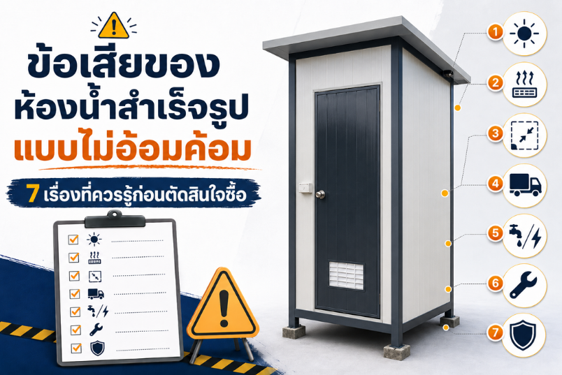 ข้อเสียของห้องน้ำสำเร็จรูป